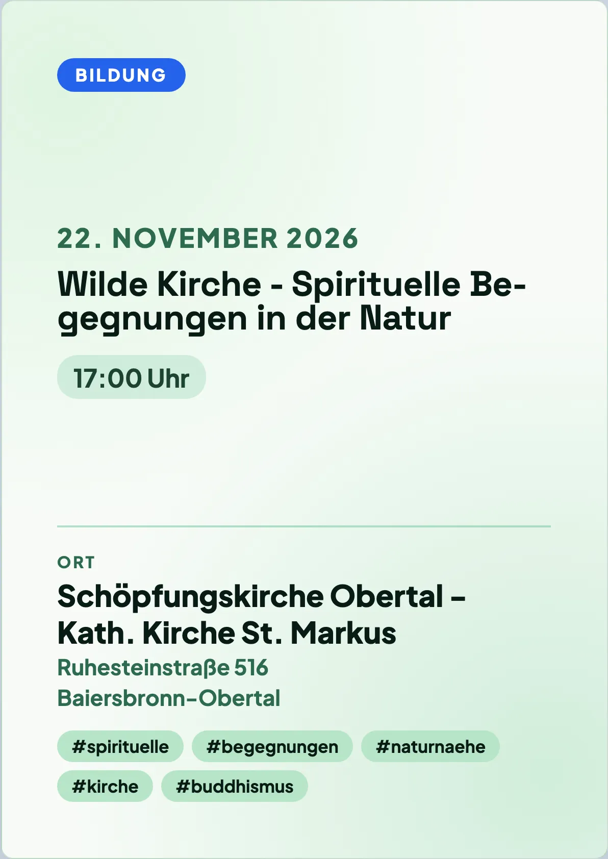 Veranstaltungsflyer