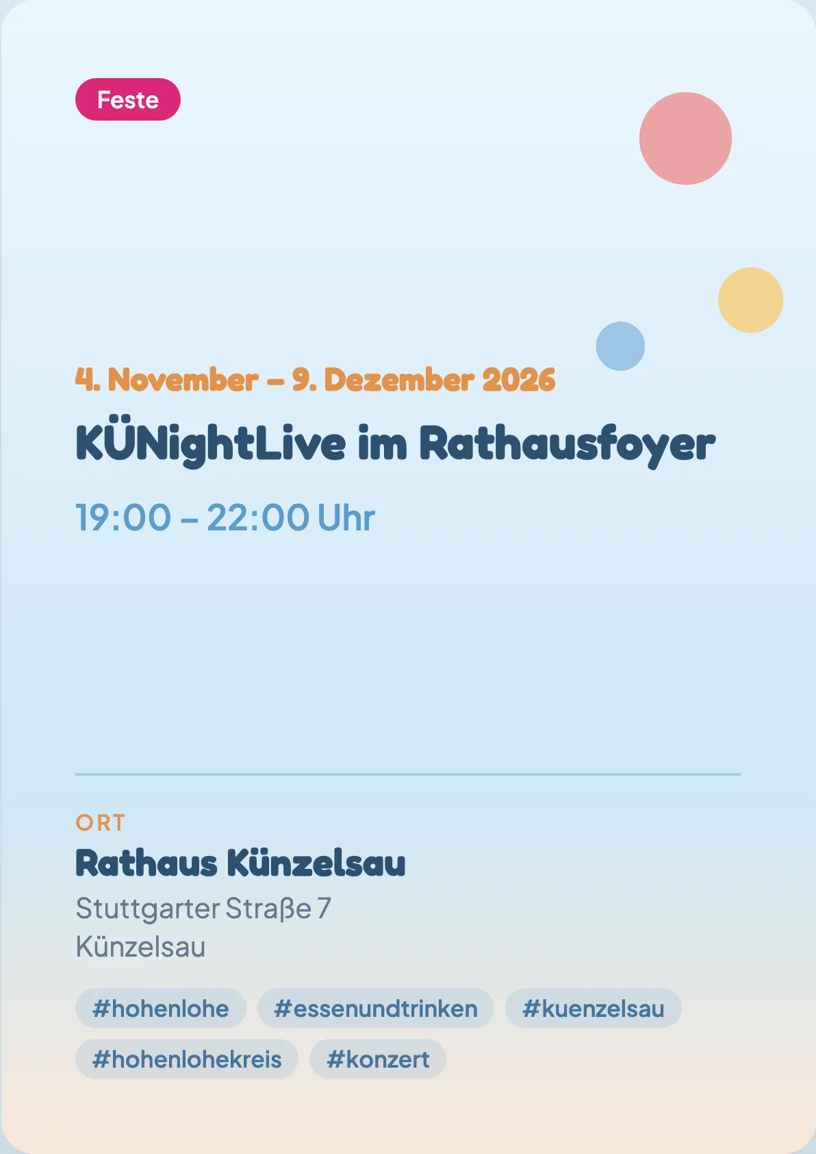 Veranstaltungsflyer