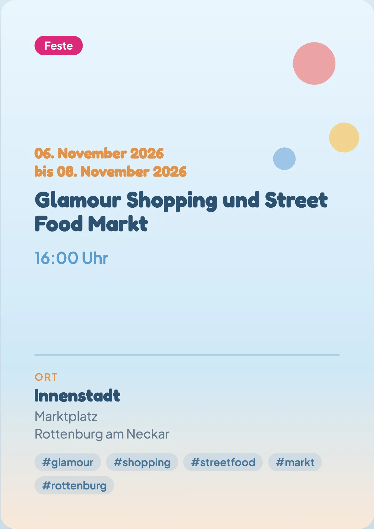 Veranstaltungsflyer