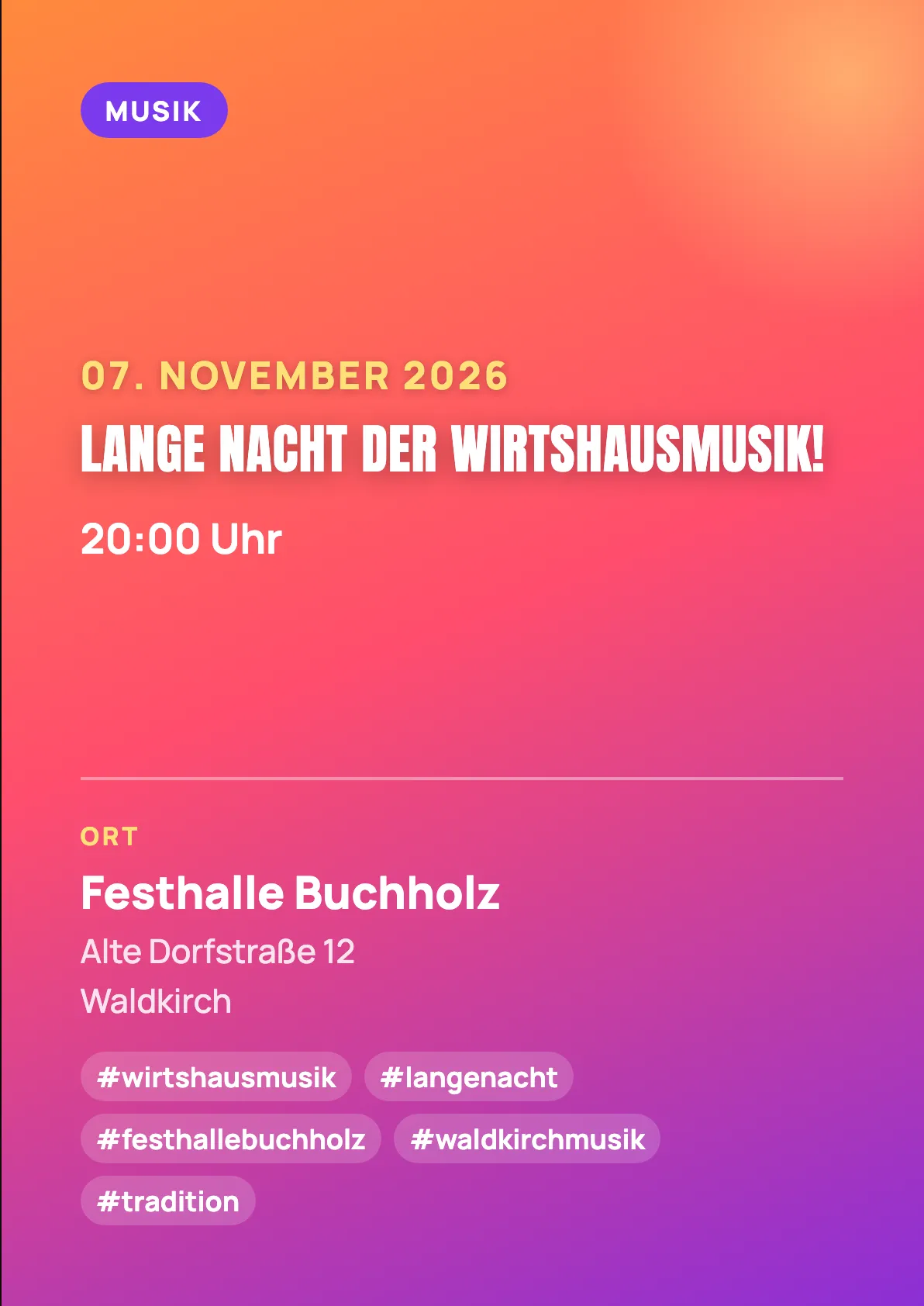 Veranstaltungsflyer