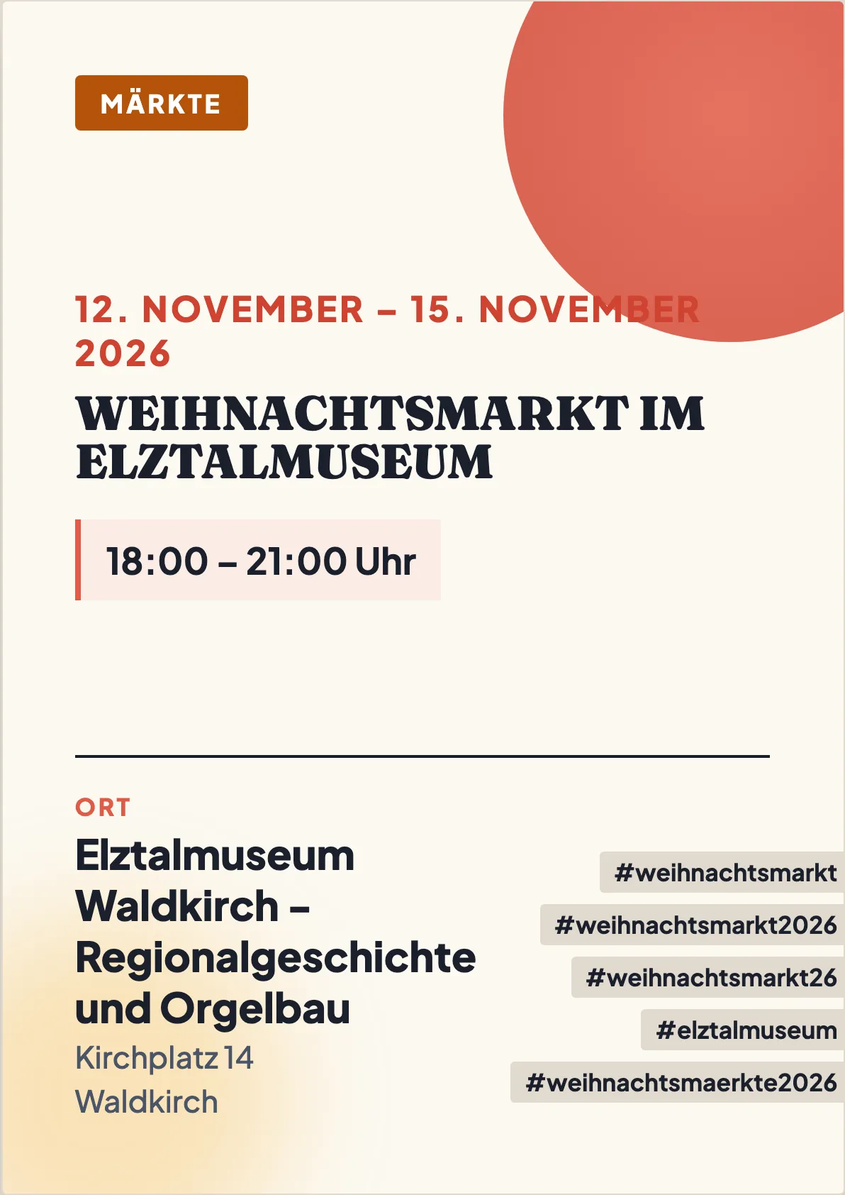 Veranstaltungsflyer