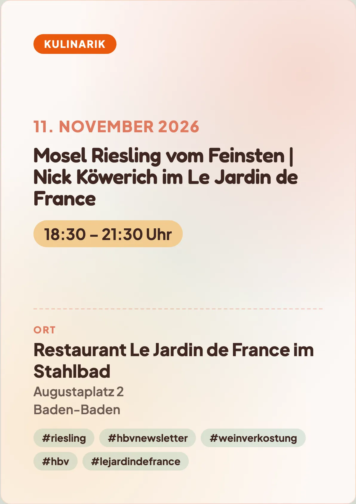 Veranstaltungsflyer