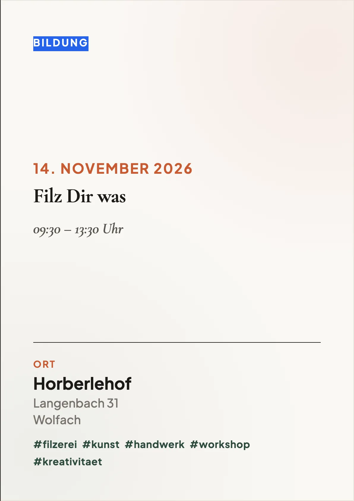 Veranstaltungsflyer