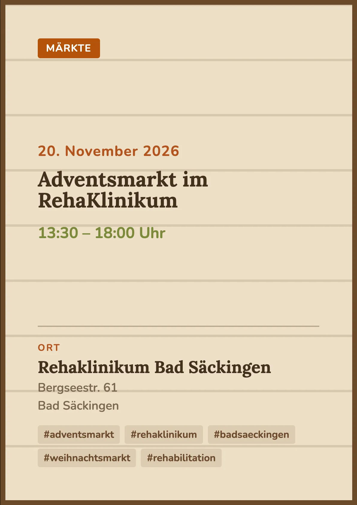 Veranstaltungsflyer