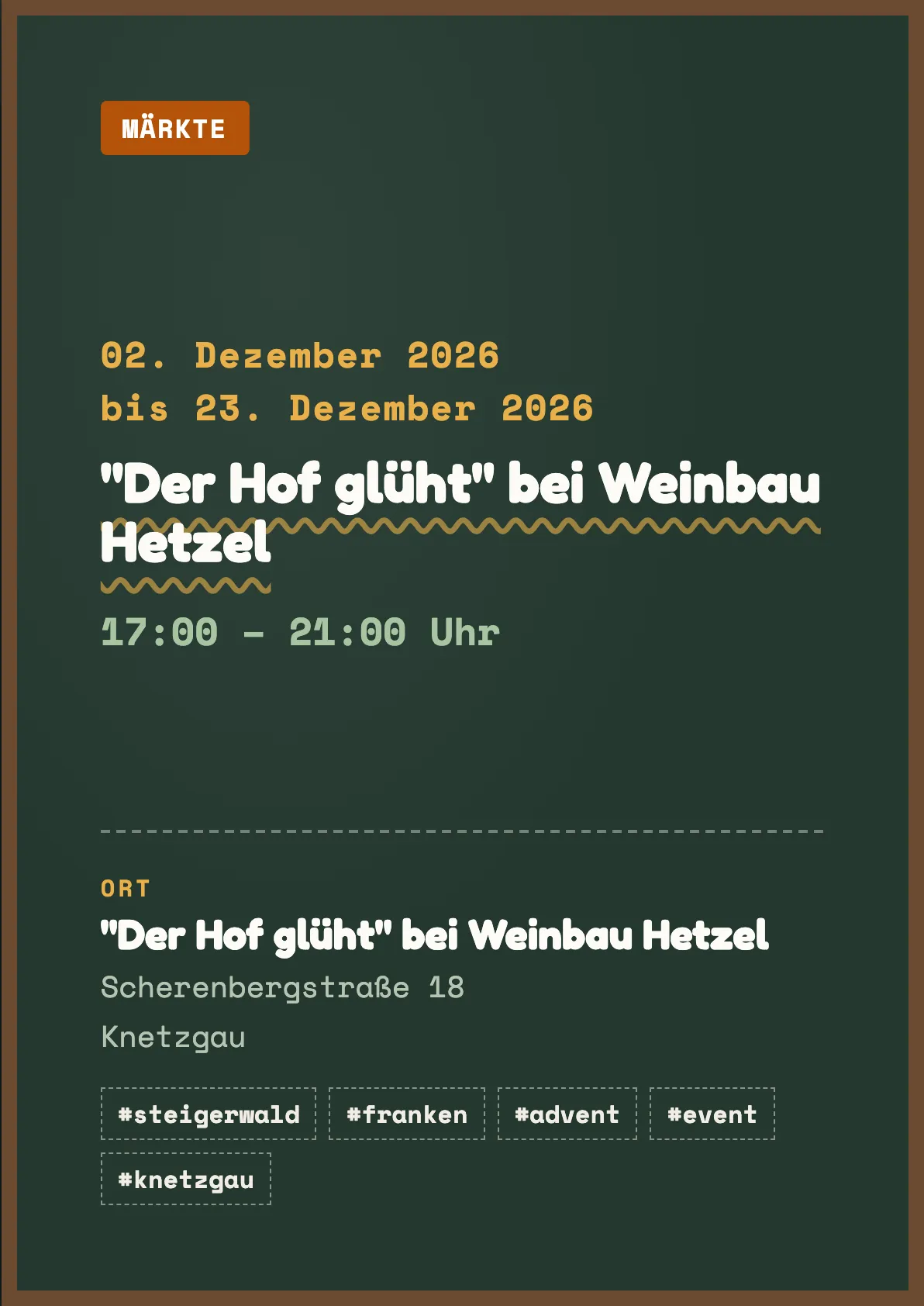 Veranstaltungsflyer