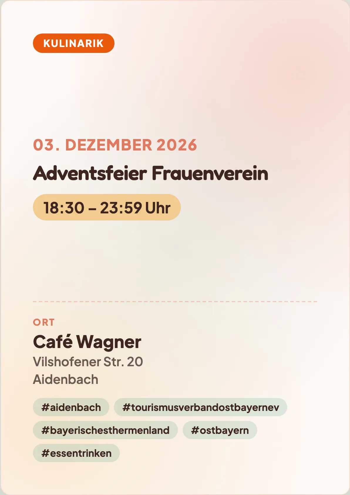 Veranstaltungsflyer