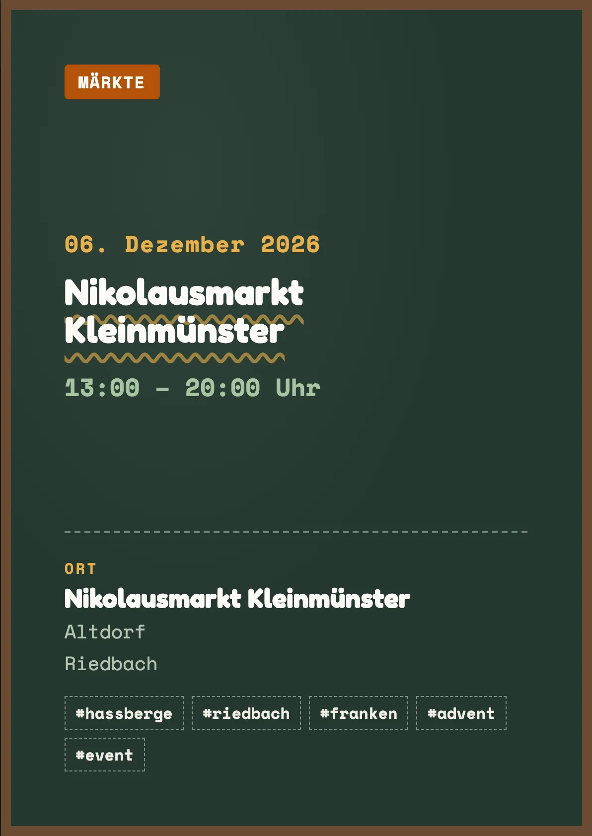 Veranstaltungsflyer