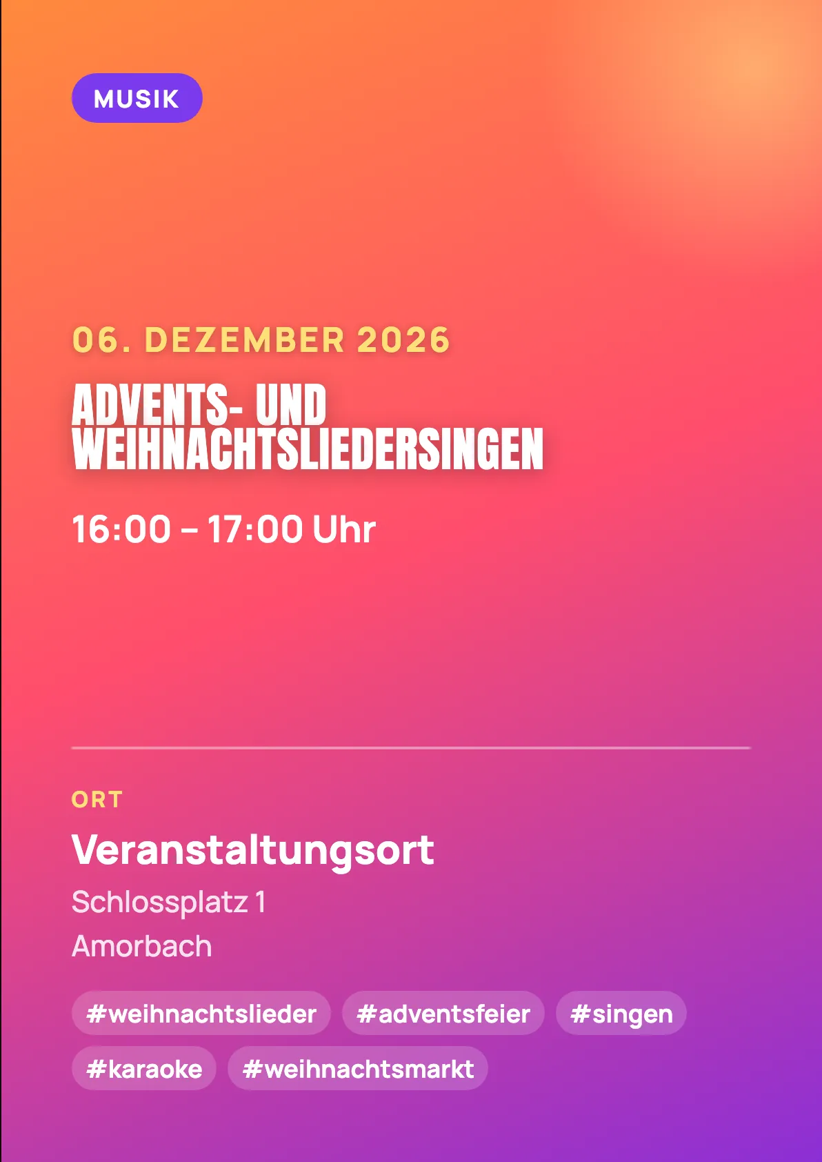 Veranstaltungsflyer