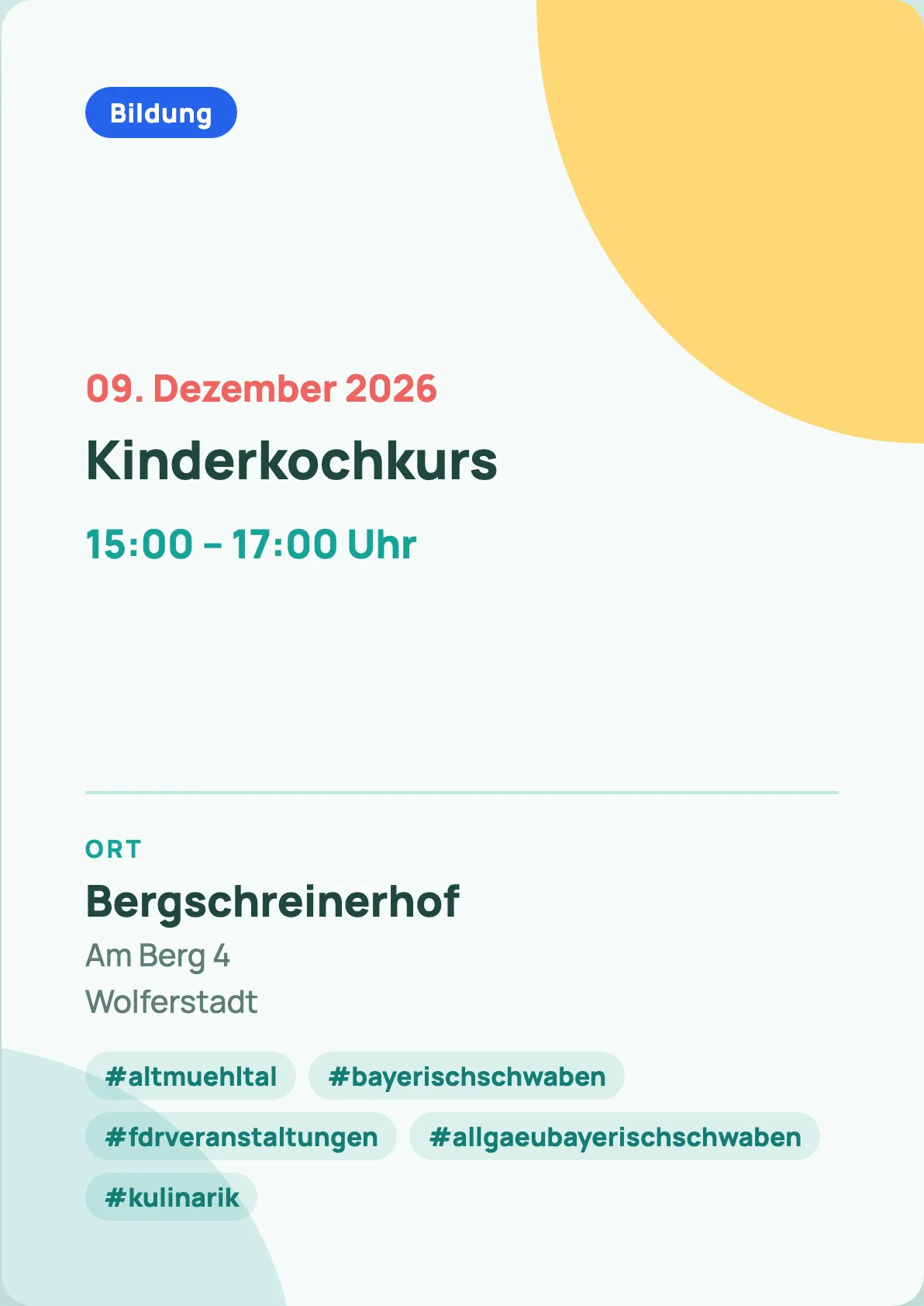Veranstaltungsflyer