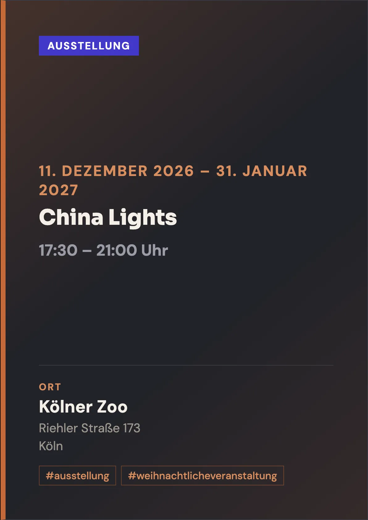 Veranstaltungsflyer