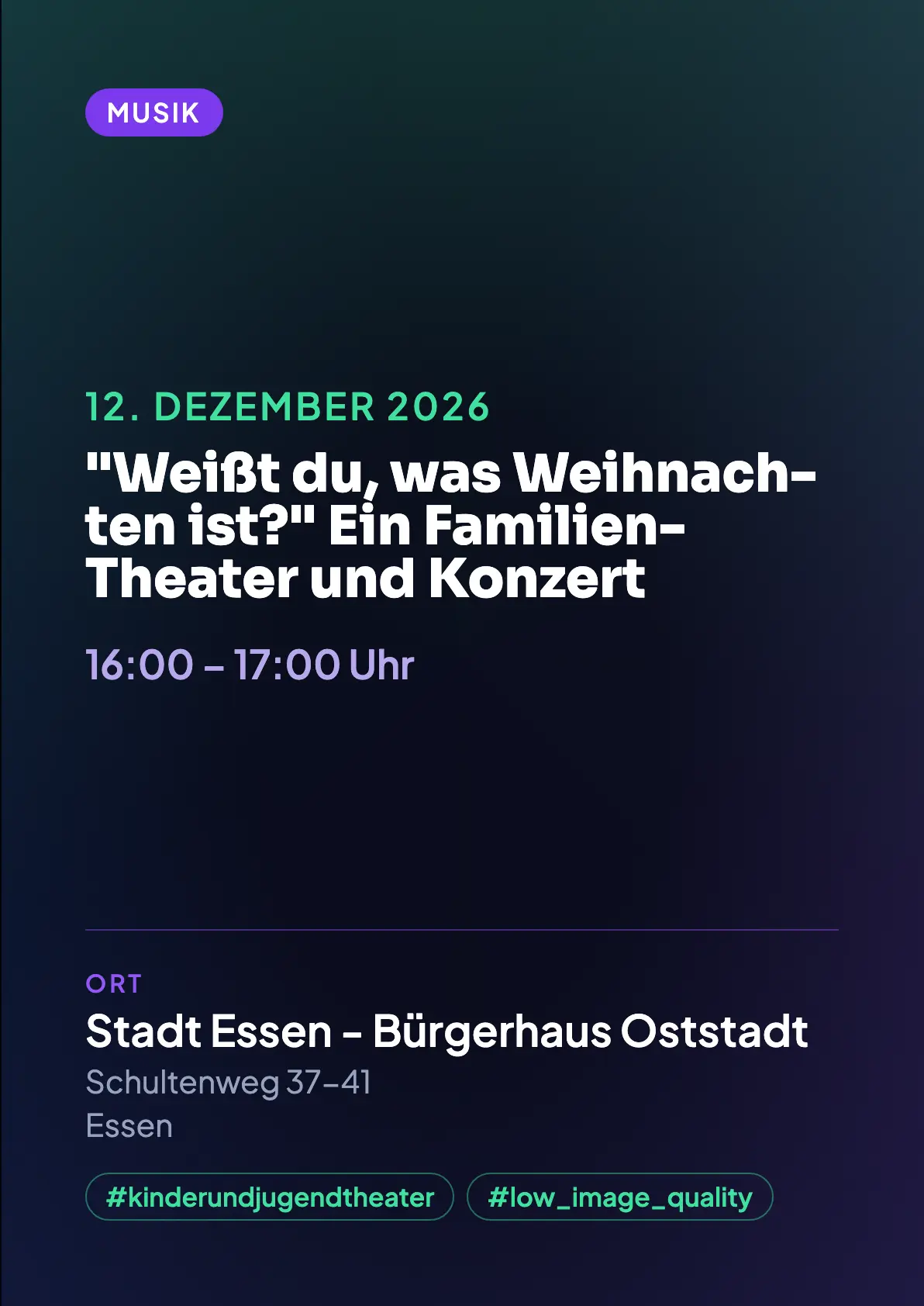 Veranstaltungsflyer