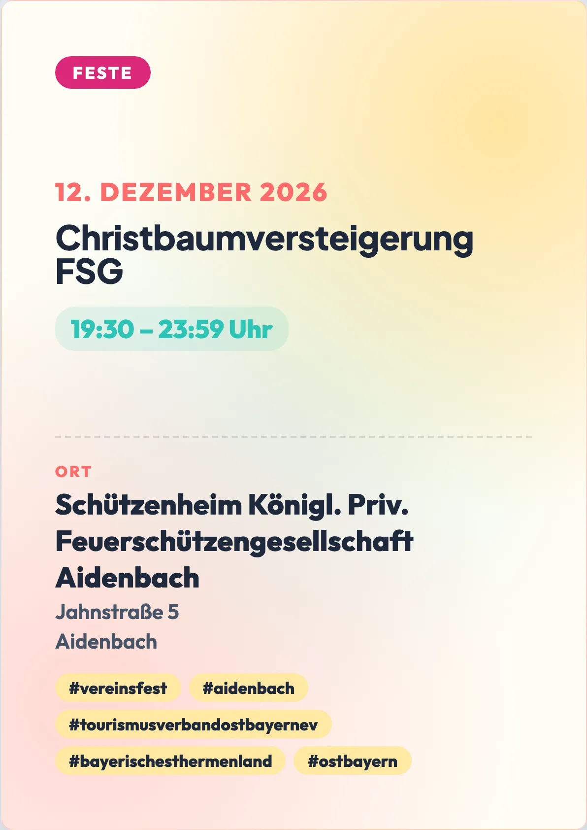 Veranstaltungsflyer