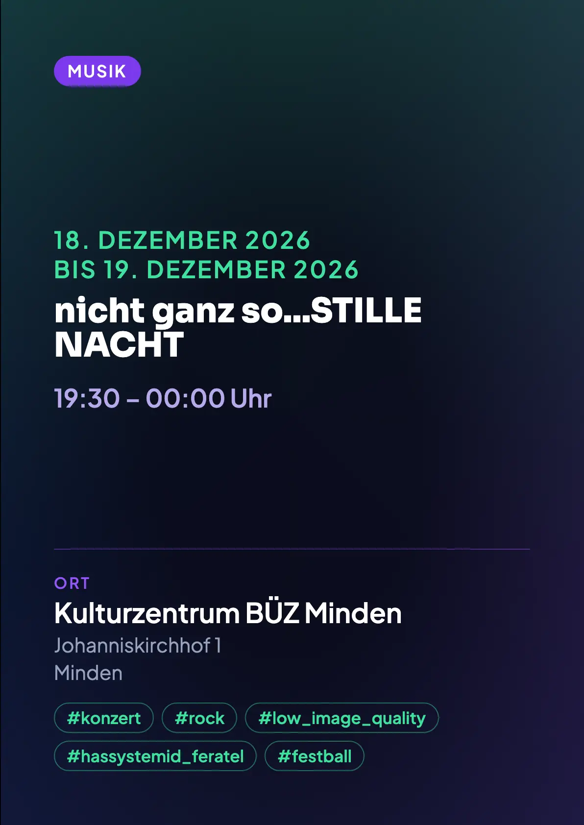 Veranstaltungsflyer
