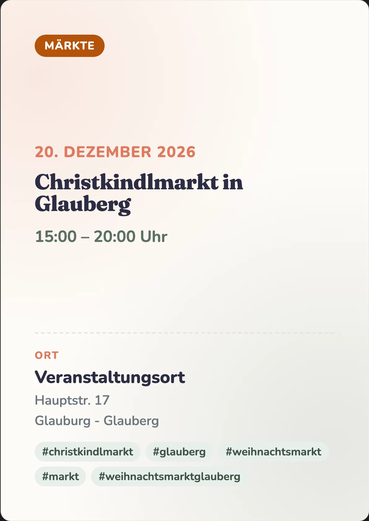 Veranstaltungsflyer