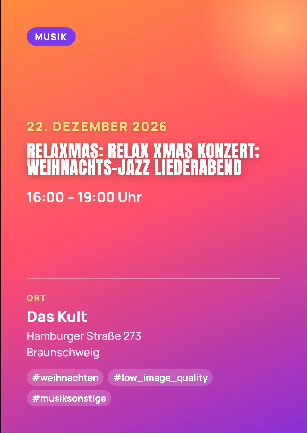 Veranstaltungsflyer