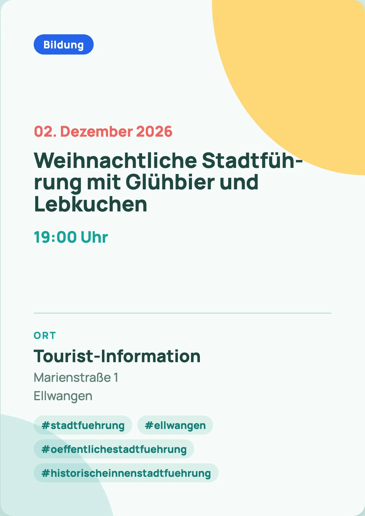 Veranstaltungsflyer