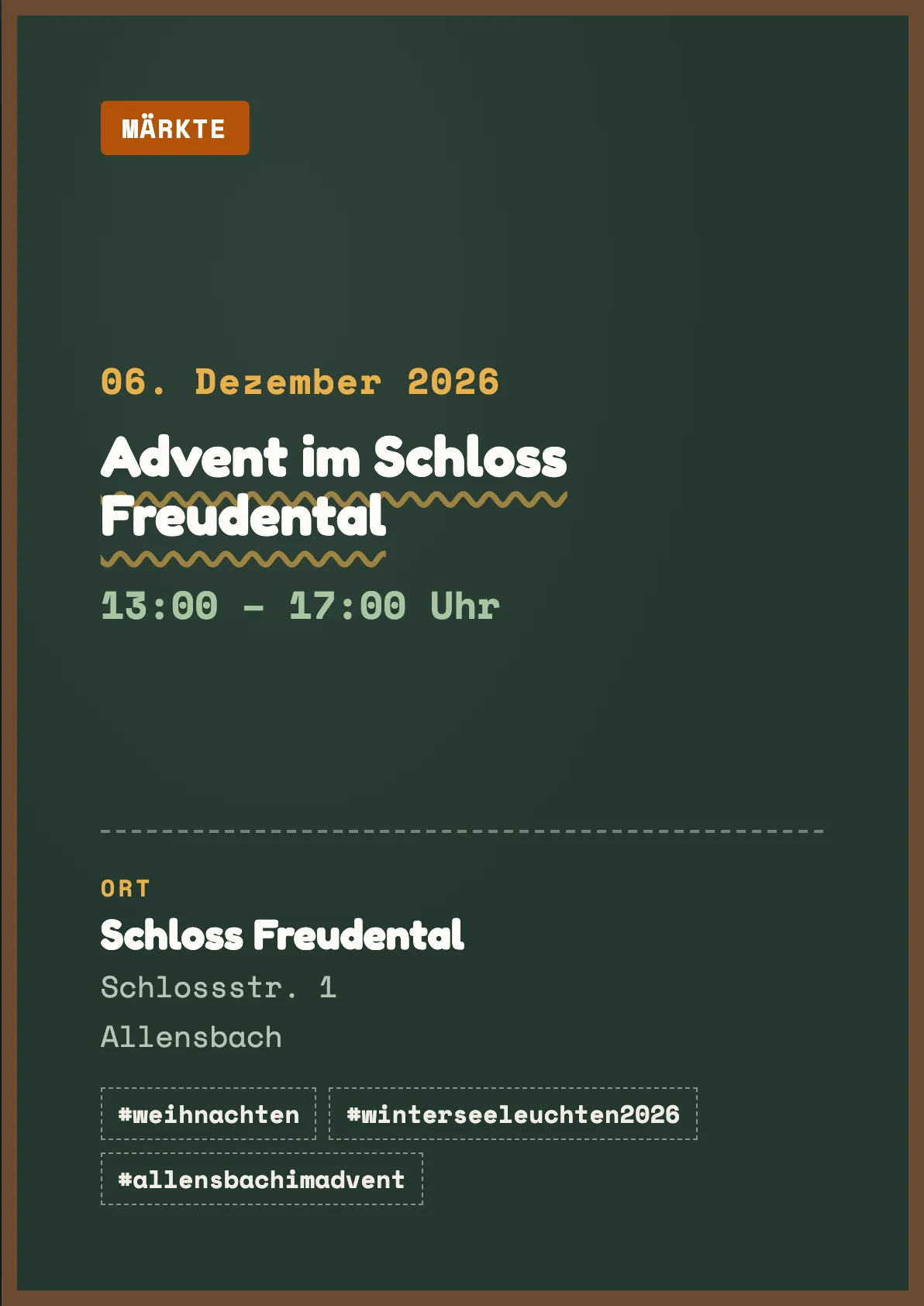 Veranstaltungsflyer