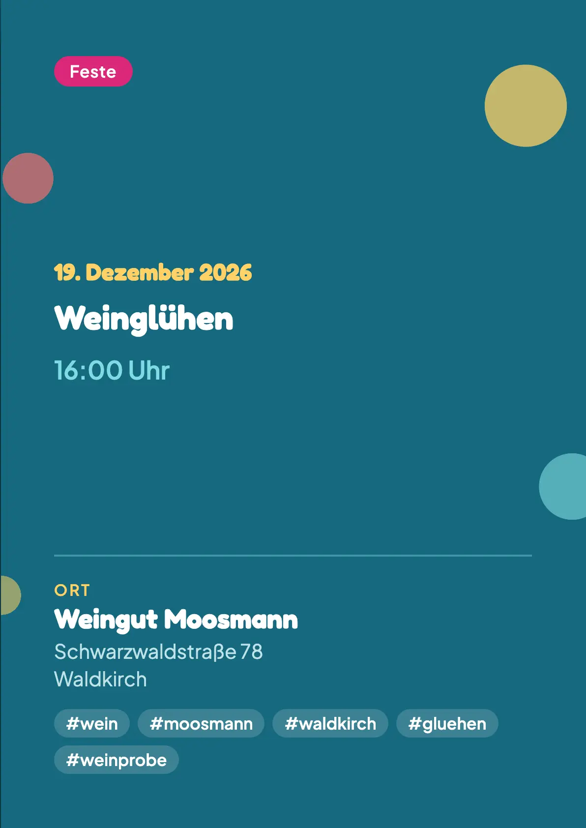 Veranstaltungsflyer
