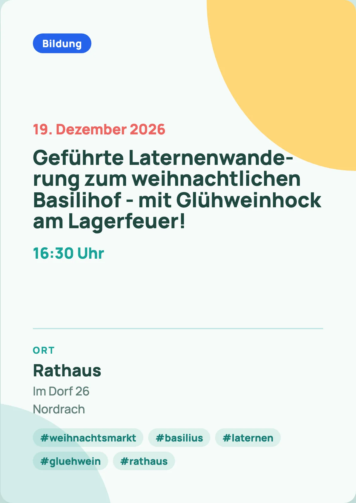 Veranstaltungsflyer