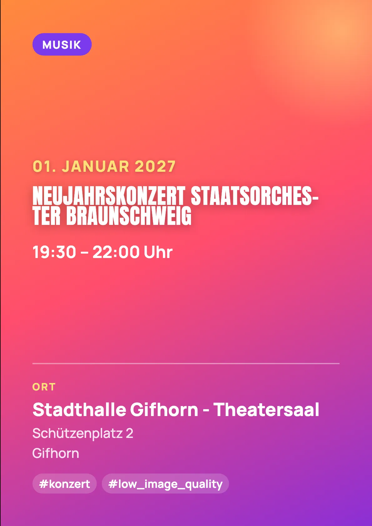 Veranstaltungsflyer