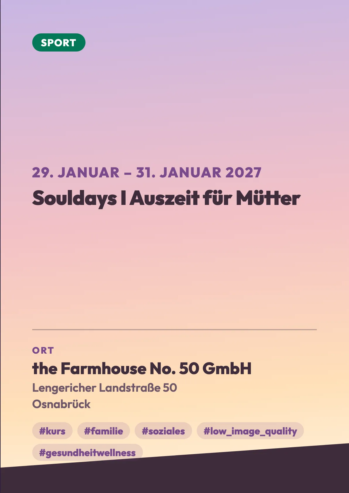 Veranstaltungsflyer