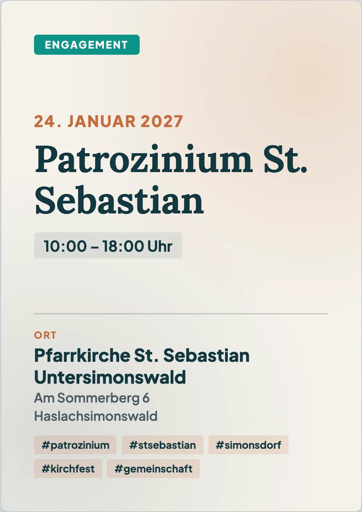 Veranstaltungsflyer