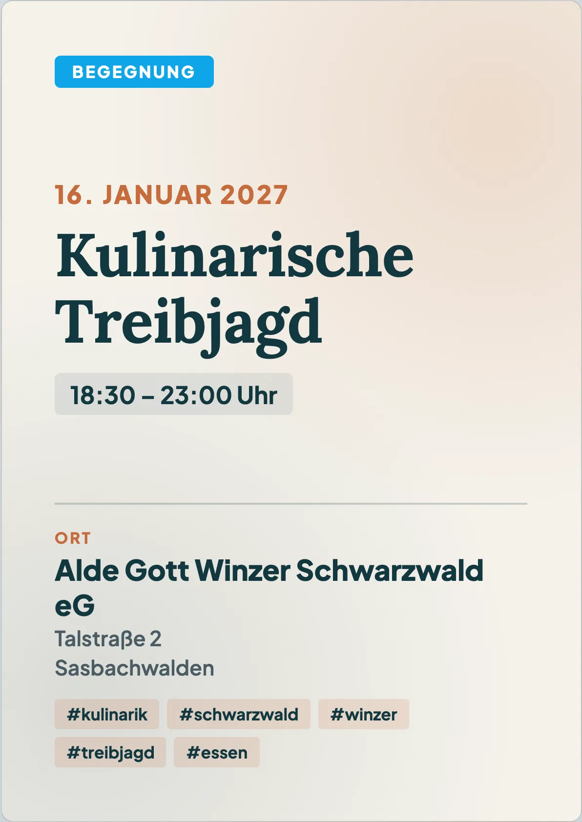 Veranstaltungsflyer