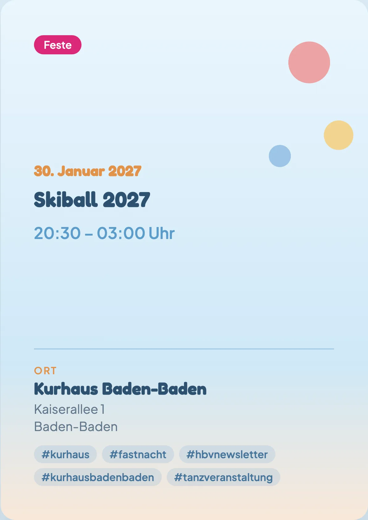 Veranstaltungsflyer