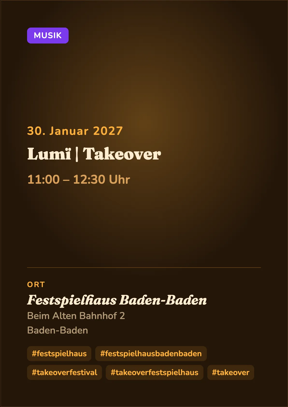 Veranstaltungsflyer