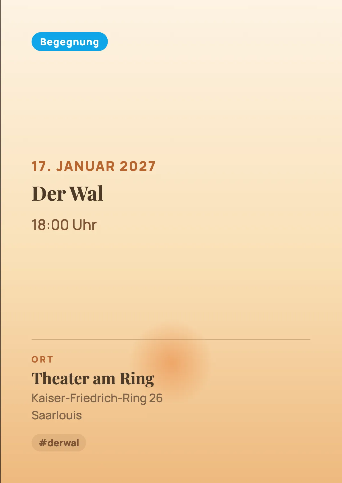 Veranstaltungsflyer