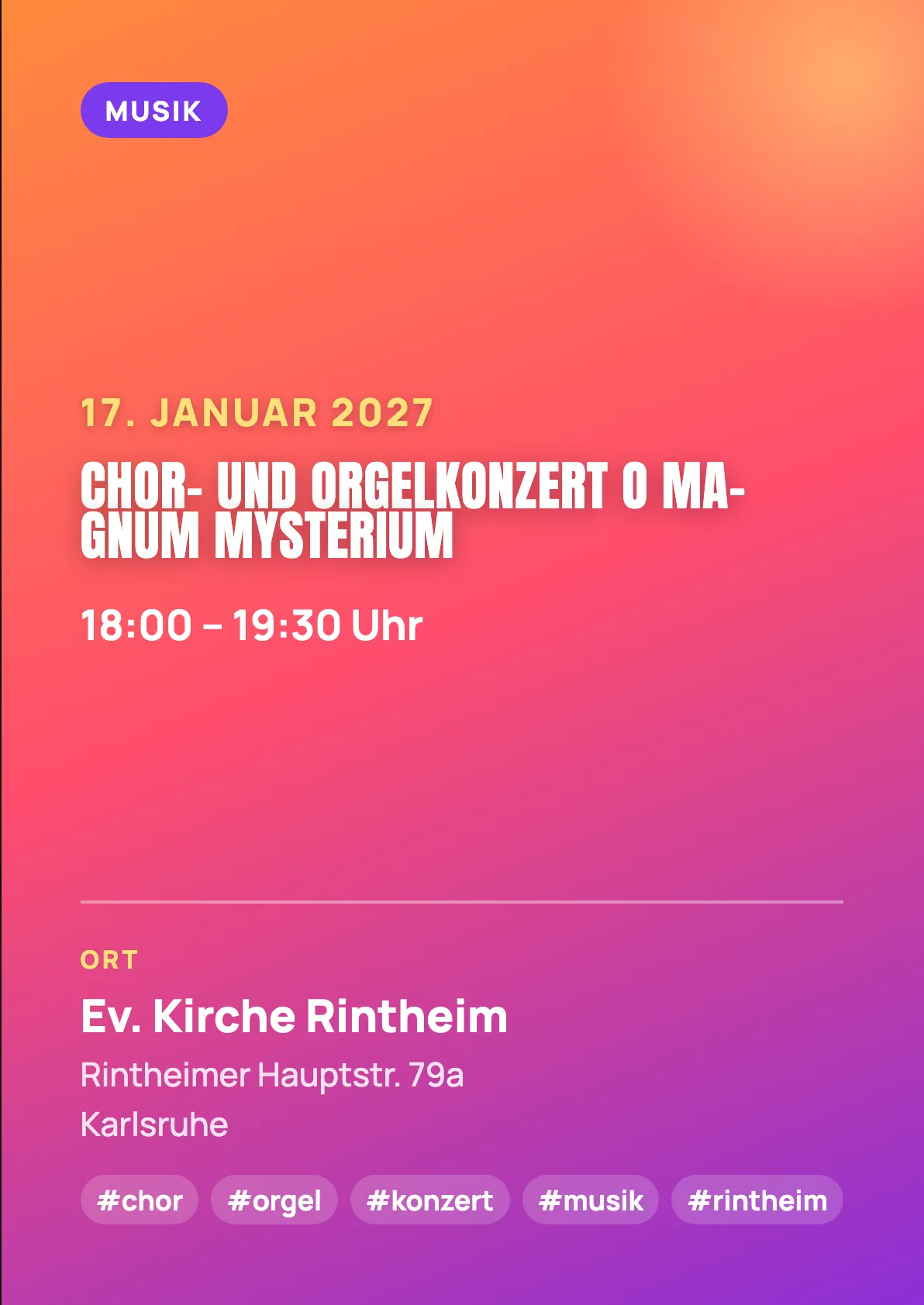 Veranstaltungsflyer