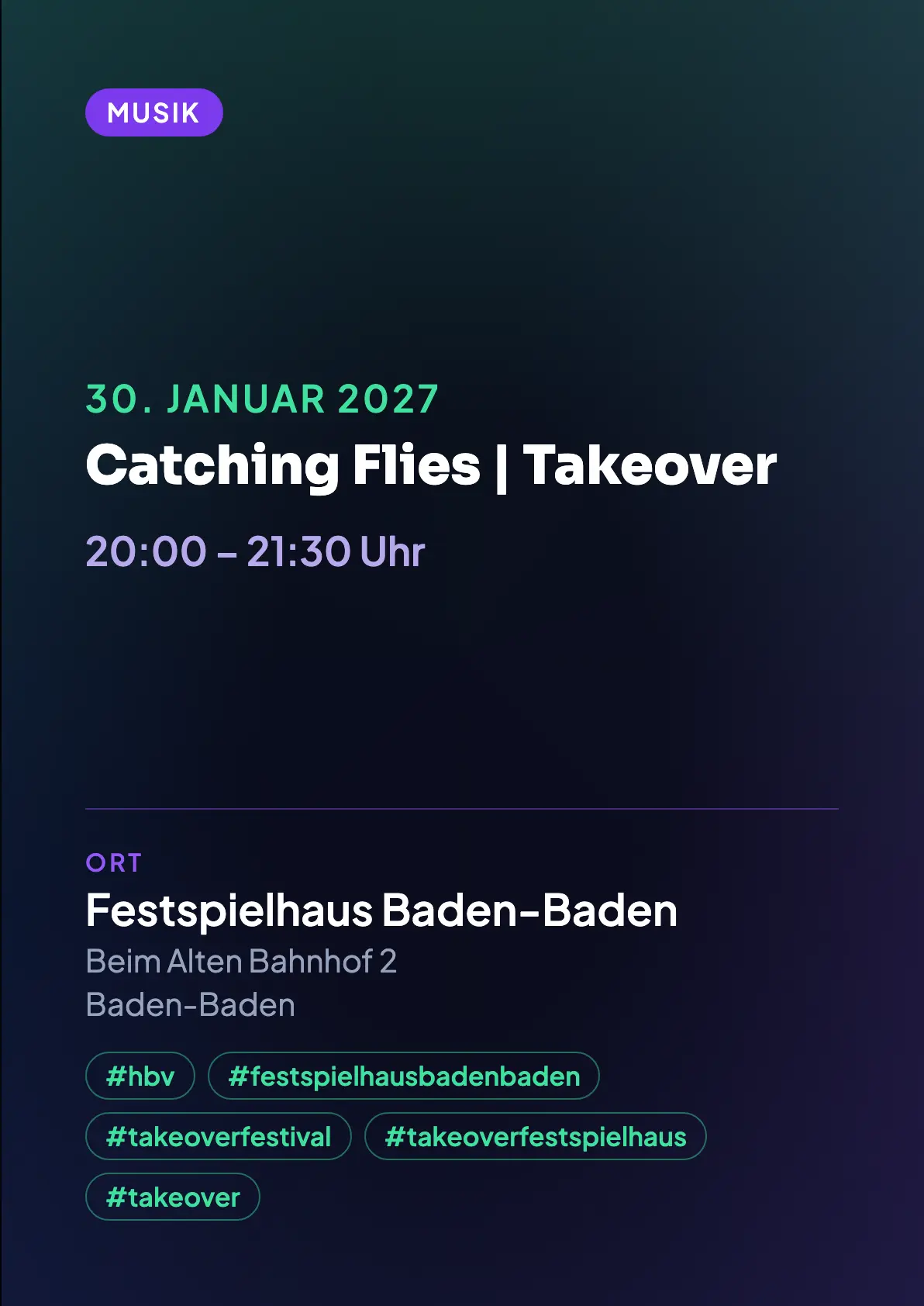 Veranstaltungsflyer
