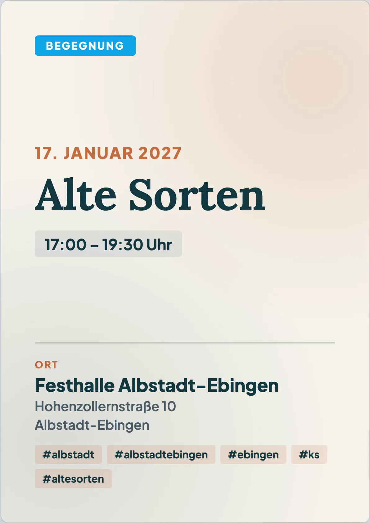Veranstaltungsflyer