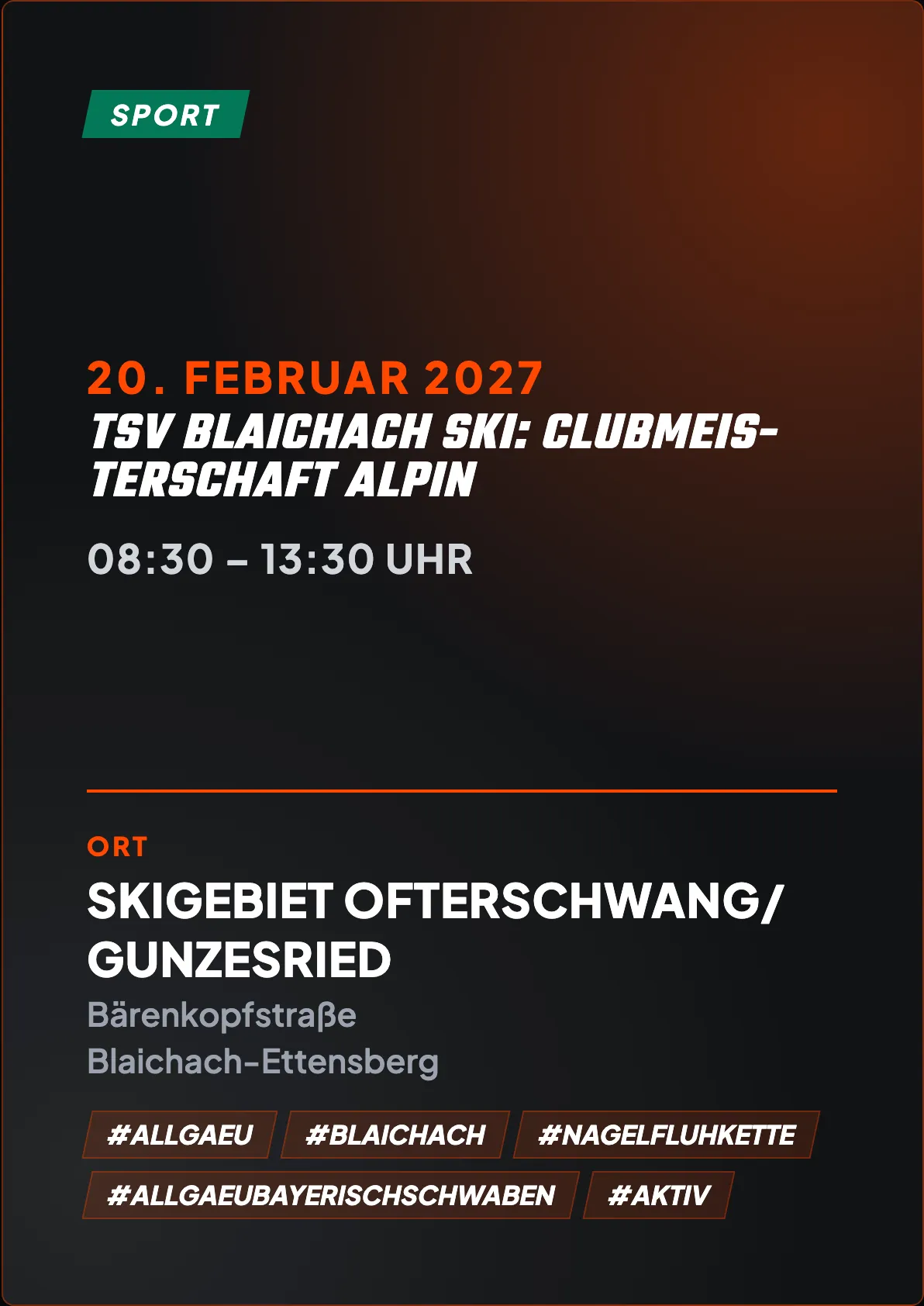 Veranstaltungsflyer