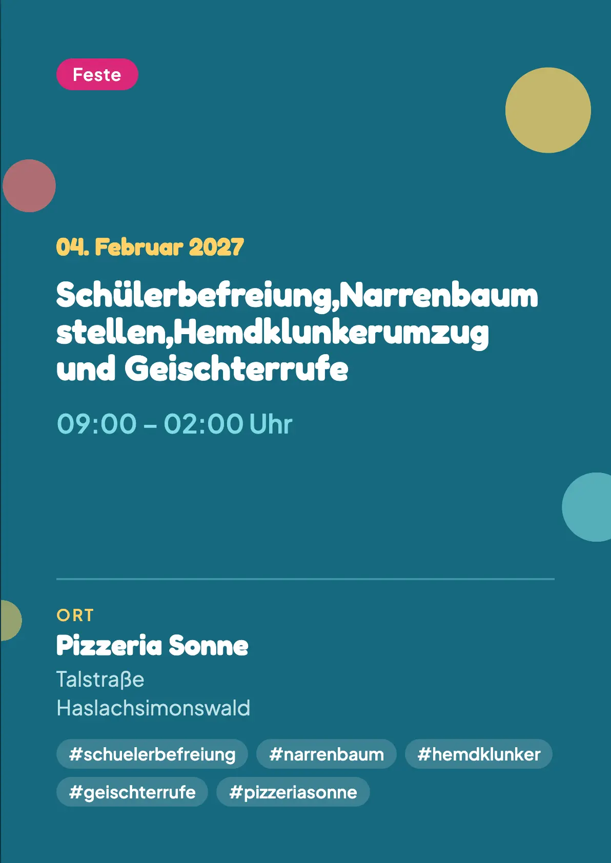 Veranstaltungsflyer