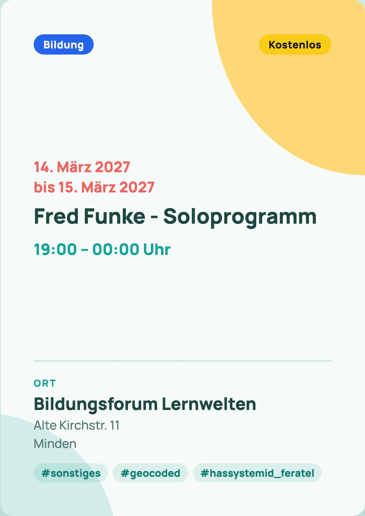 Veranstaltungsflyer