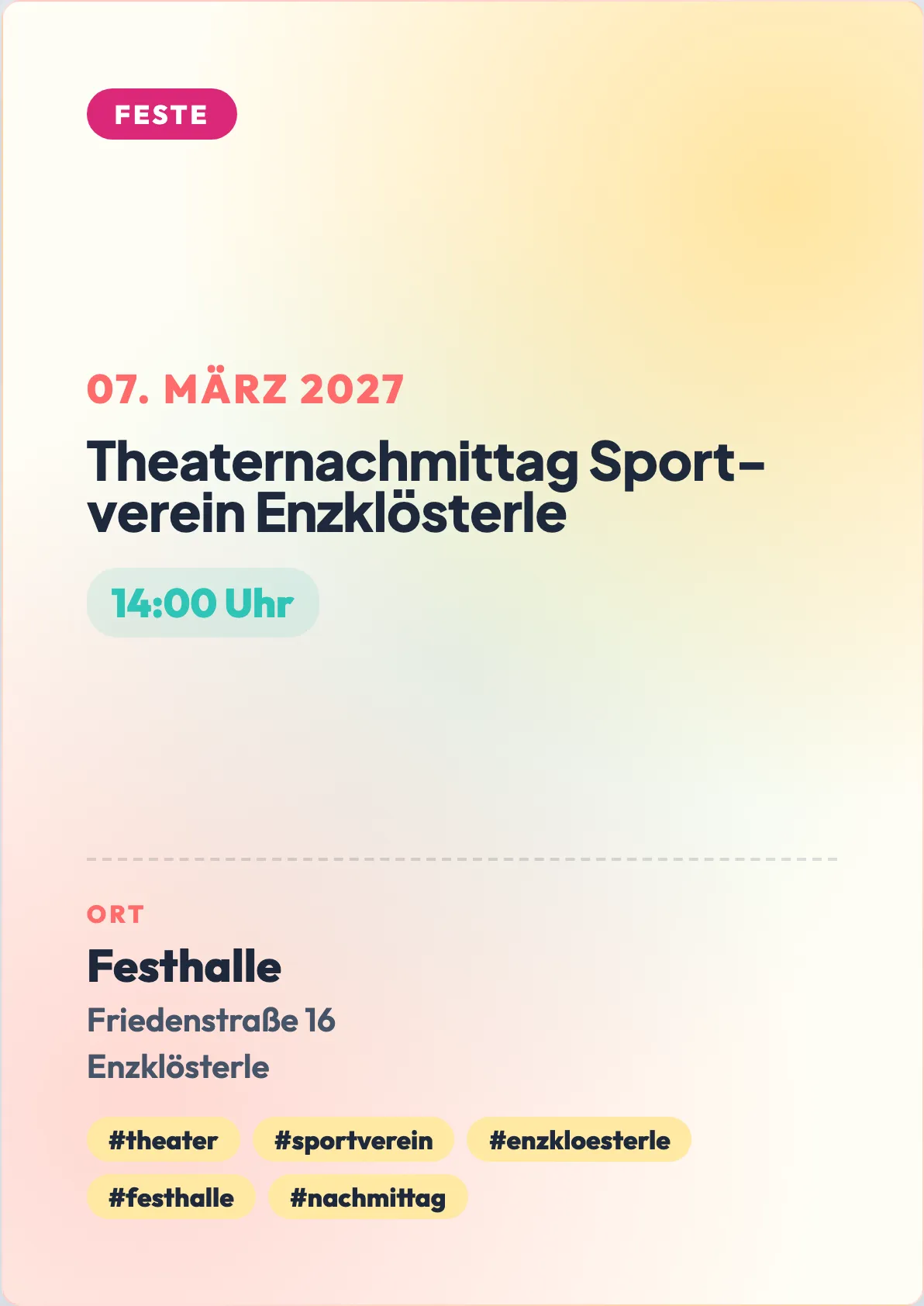 Veranstaltungsflyer