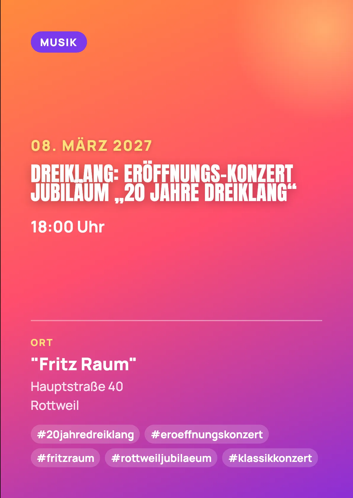 Veranstaltungsflyer