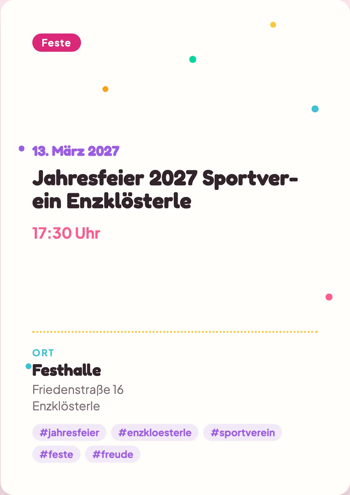 Veranstaltungsflyer
