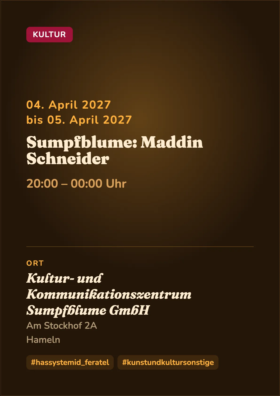 Veranstaltungsflyer