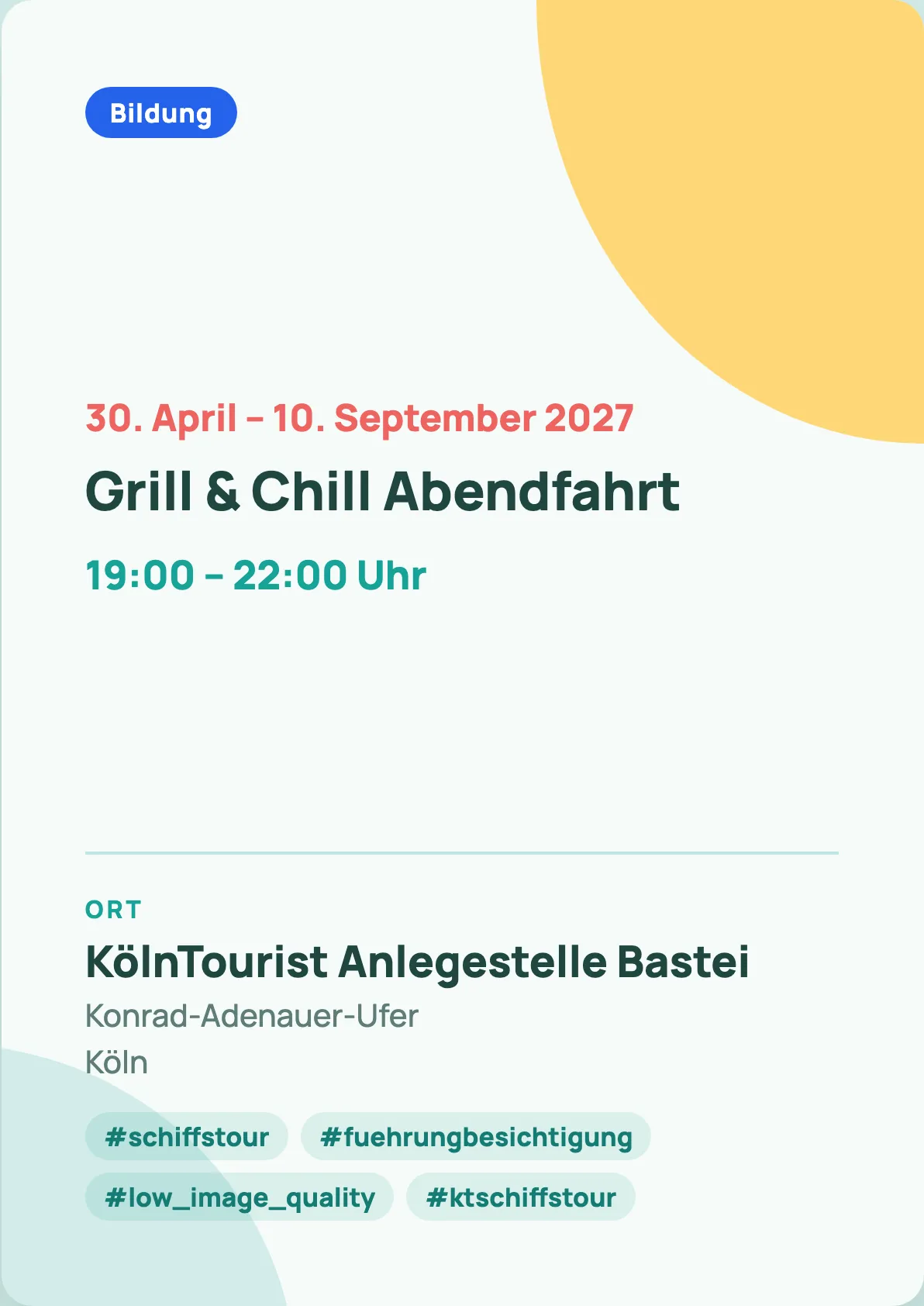 Veranstaltungsflyer