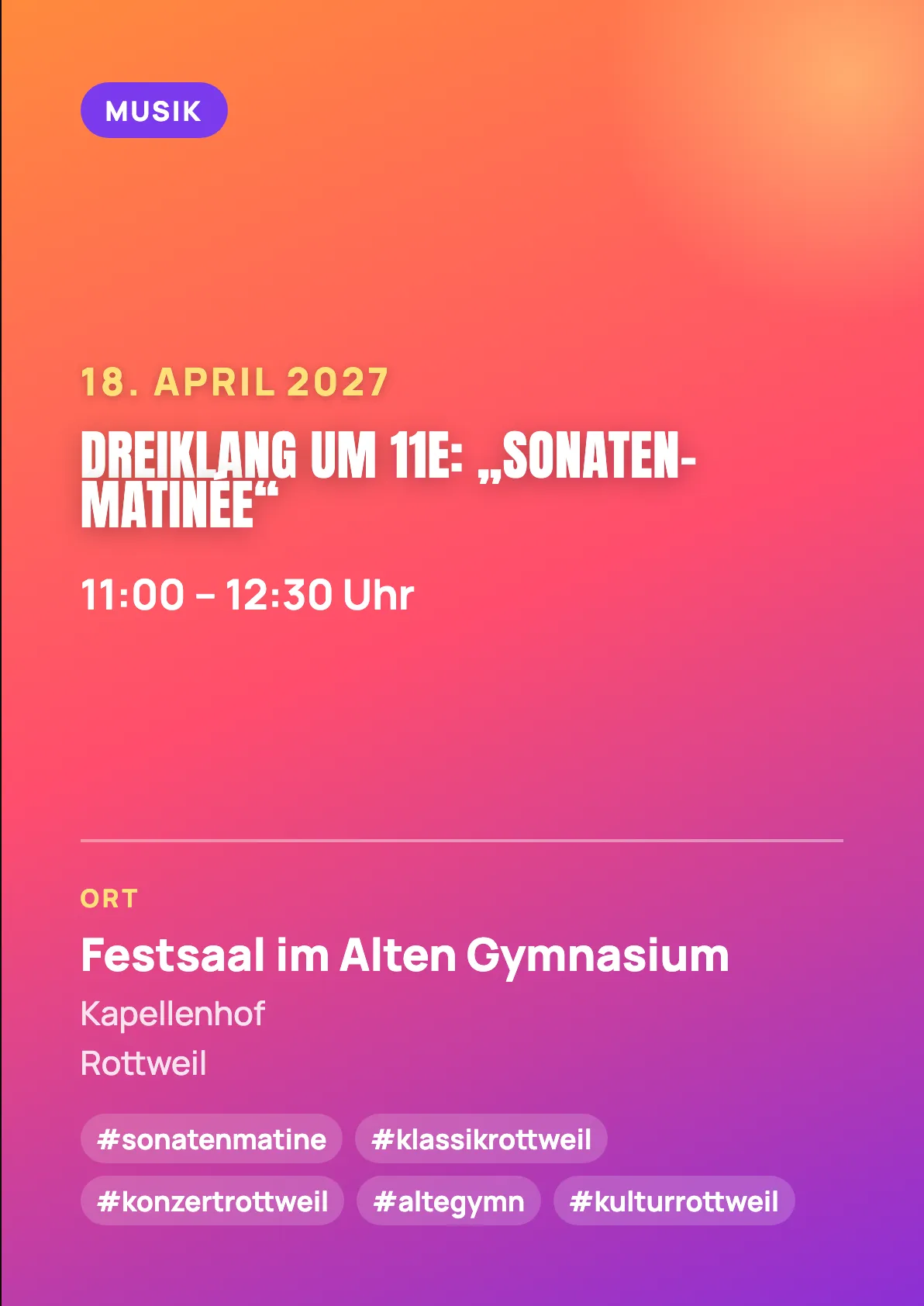 Veranstaltungsflyer