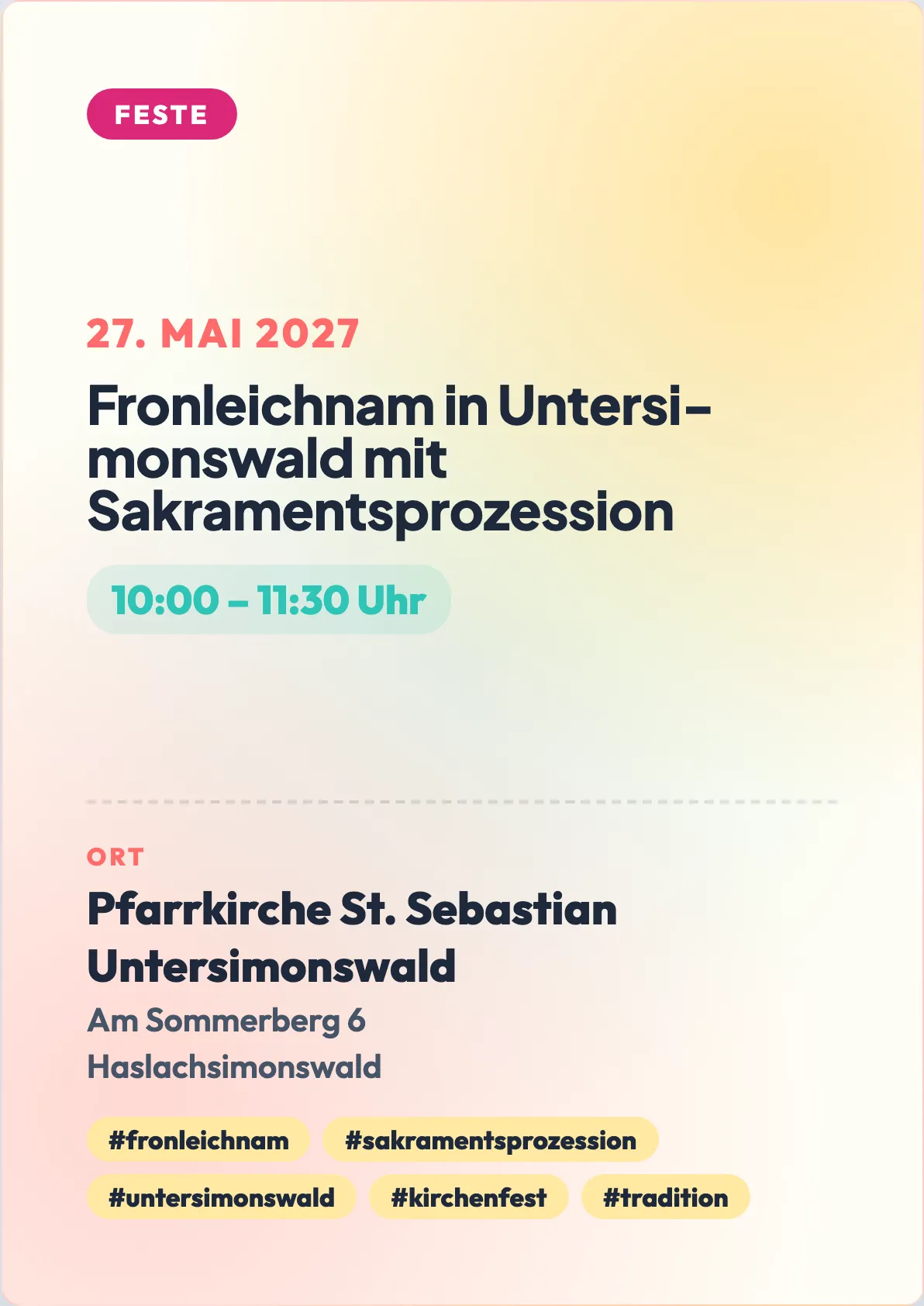 Veranstaltungsflyer