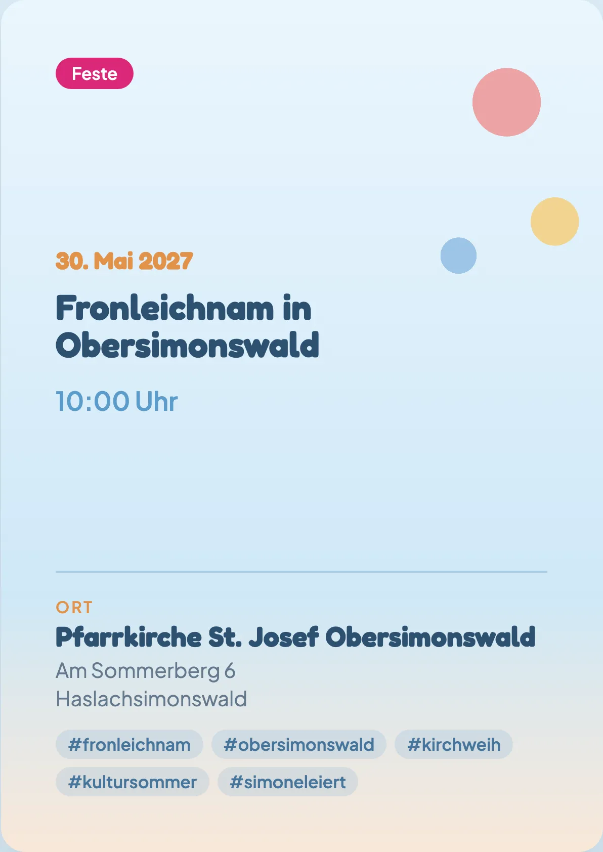 Veranstaltungsflyer