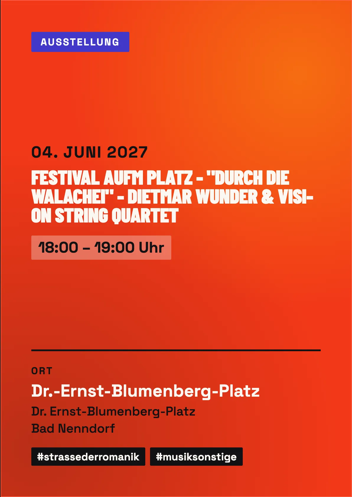 Veranstaltungsflyer