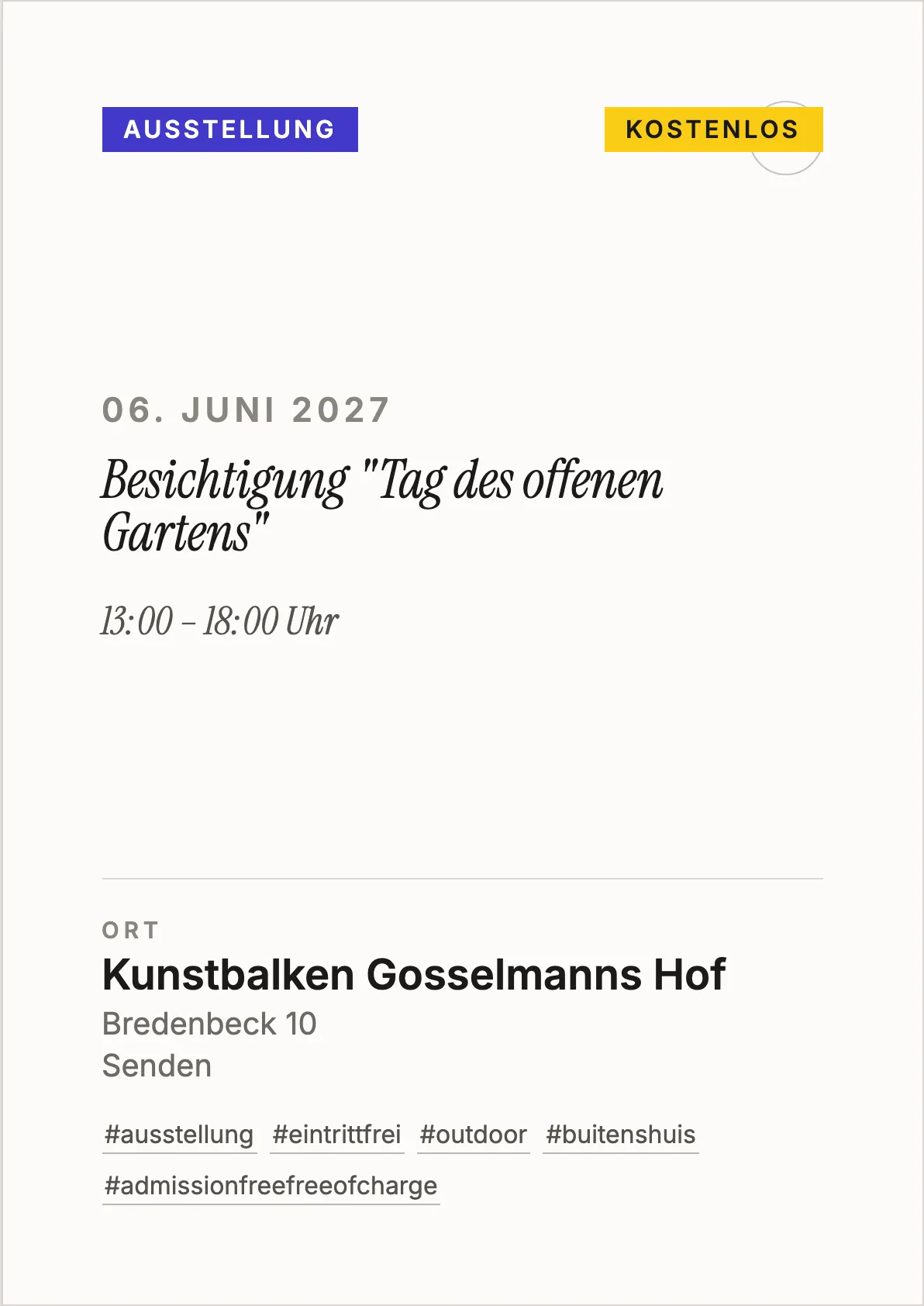 Veranstaltungsflyer