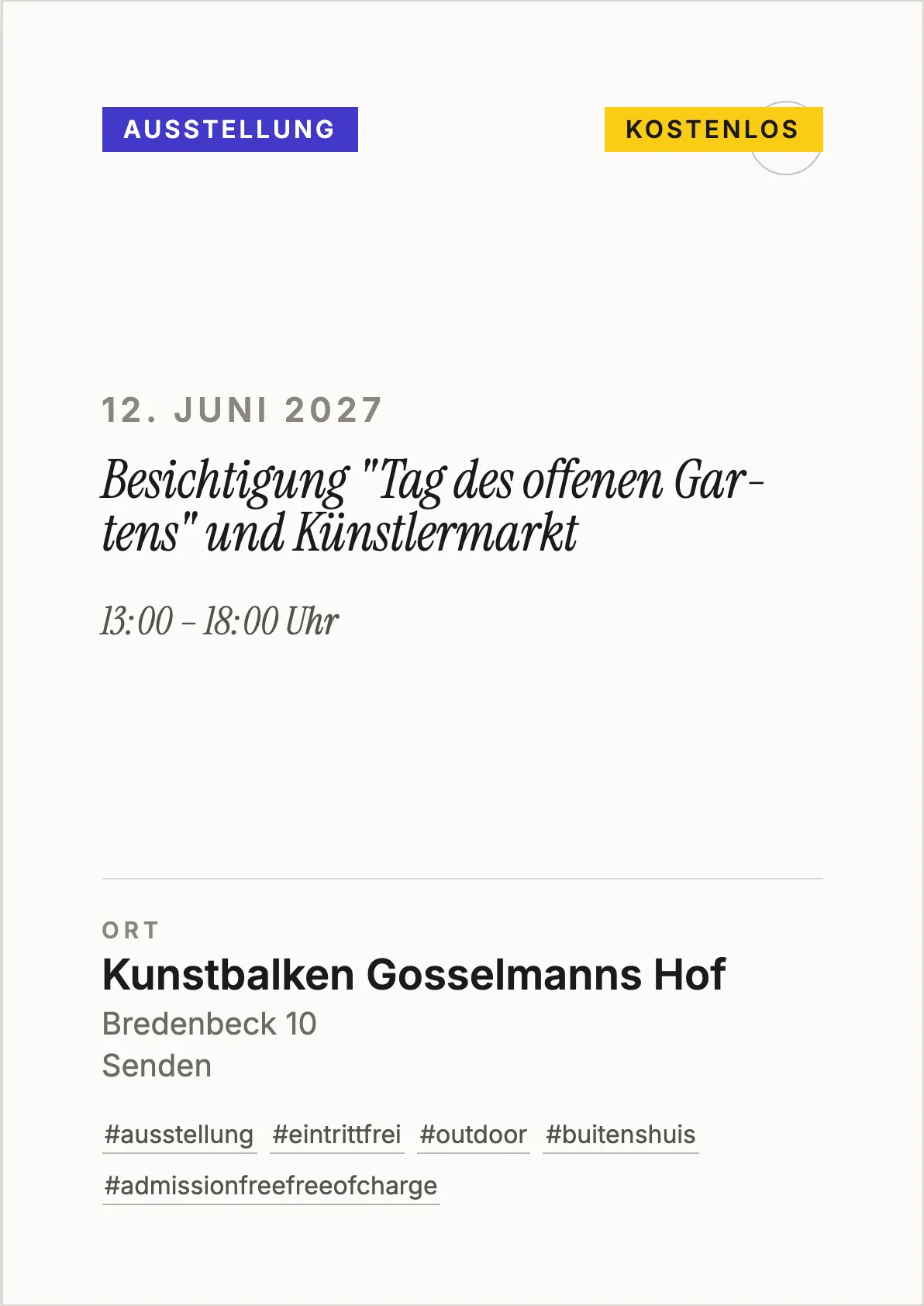 Veranstaltungsflyer