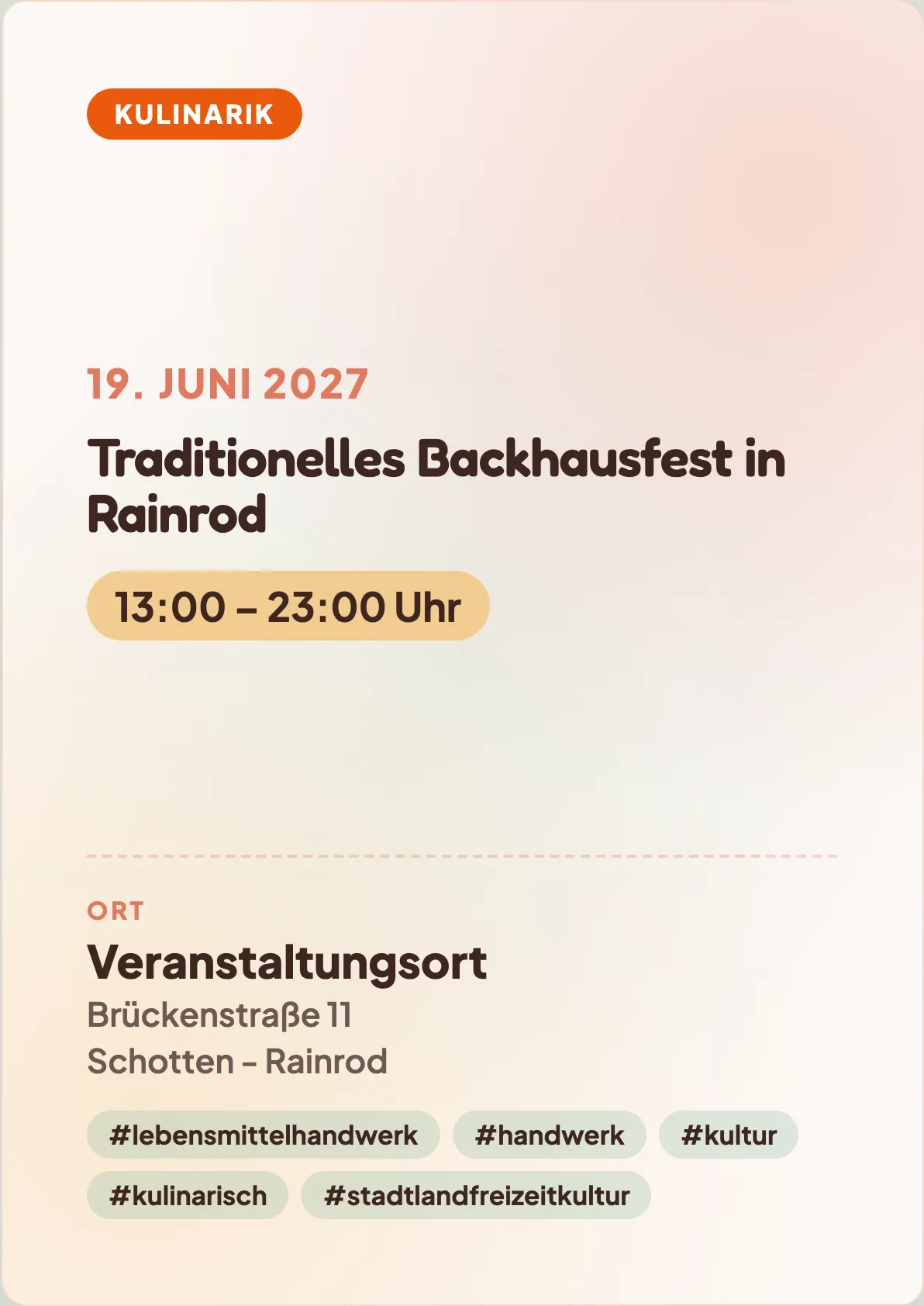Veranstaltungsflyer