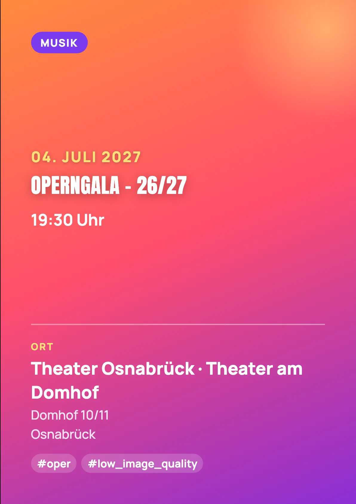 Veranstaltungsflyer