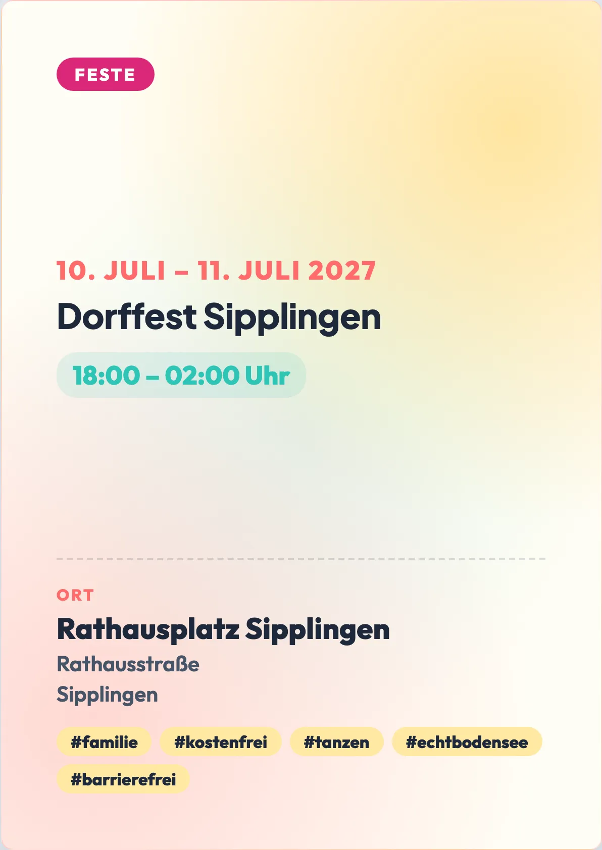 Veranstaltungsflyer